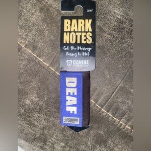 Bark Notes "Get the Message" Sleeve for Dog Collar/Leash - DEAF -  3/4" Wide